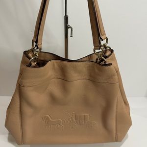 Coach Hobo Bag Medium Tan